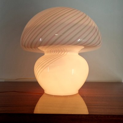 Large Italian Murano Glass Mushroom Table Lamp, 1970s-PUG-2035745