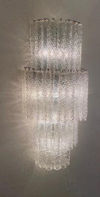 Large Italian Murano Glass Sconces or Wall Lights Attributed to Venini, 1970, Set of 2-MBH-1032438