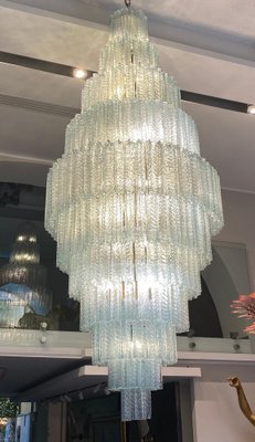 Large Italian Murano Glass Tronchi Chandelier, 1990s-MBH-1421926