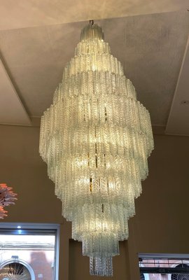 Large Italian Murano Glass Tronchi Chandelier, 1990s-MBH-1421926