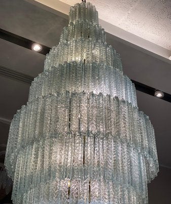 Large Italian Murano Glass Tronchi Chandelier, 1990s-MBH-1421926