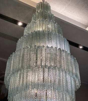 Large Italian Murano Glass Tronchi Chandelier, 1990s-MBH-1421926