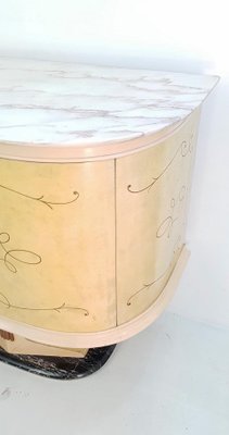 Large Italian Parchment & Marble Buffet, 1959-FO-589277