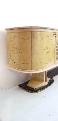 Large Italian Parchment & Marble Buffet, 1959-FO-589277