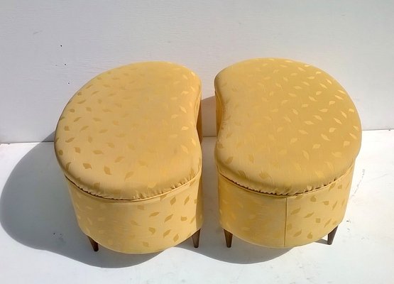 Large Italian Poufs, 1940s, Set of 2-EI-433396