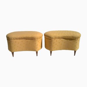 Large Italian Poufs, 1940s, Set of 2-EI-433396