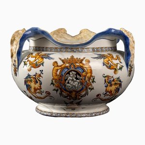 Large Italian Renaissance Pot Cache in Gien Earthenware, 19th Century-UQL-1427707