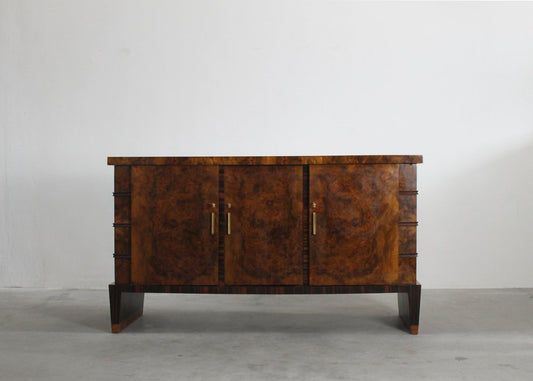 Large Italian Sideboard in Walnut by Emilio Lancia, 1930s