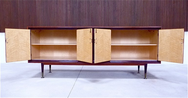 Large Italian Sideboard with Brass Details, 1950s-JP-1773500