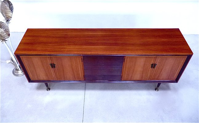 Large Italian Sideboard with Brass Details, 1950s-JP-1773500