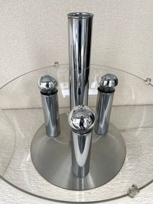 Large Italian Space Age Ball Lamp in Acrylic Glass and Metal Chrome from Stilux Milano, 1970s-FUE-1177226