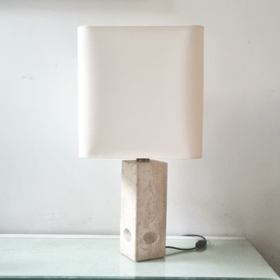 Large Italian Table Lamp in Travertine from Fratelli Mannelli, 1970s-LDW-1469924