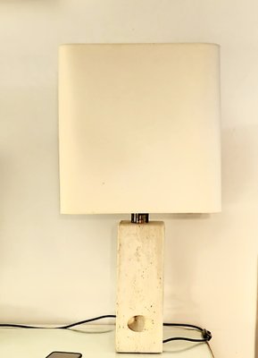 Large Italian Table Lamp in Travertine from Fratelli Mannelli, 1970s-LDW-1469924