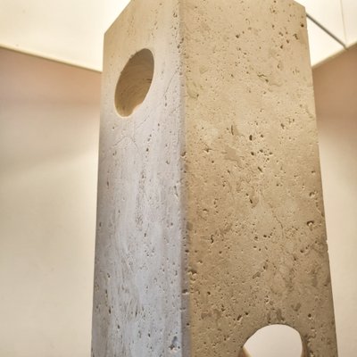 Large Italian Table Lamp in Travertine from Fratelli Mannelli, 1970s-LDW-1469924