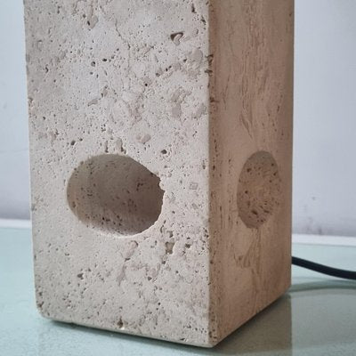 Large Italian Table Lamp in Travertine from Fratelli Mannelli, 1970s-LDW-1469924