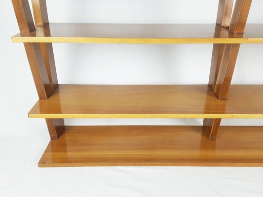 Large Italian Teak Hanging Shelf attributed to Isa, 1950s-RD-1408395