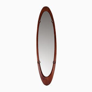 Large Italian Teak Mirror from Mobili Polli, 1960s-TU-592804