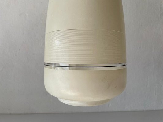 Large Italian Vistosi Style Pendant Lamp in Yellow and White Glass, 1960s-RDS-1317494