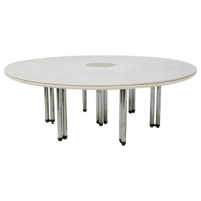 Large Italian White Table by Hiroyuki Toyoda, 1980s-RCE-1100055