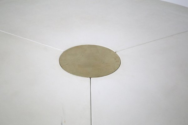 Large Italian White Table by Hiroyuki Toyoda, 1980s-RCE-1100055