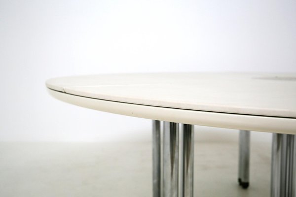 Large Italian White Table by Hiroyuki Toyoda, 1980s-RCE-1100055