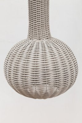 Large Italian Wicker Pendant Lamp, 1960s-KL-711821