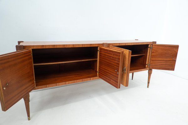 Large Italian Wooden Sideboard attributed to Pier Luigi Colli with Four Doors, 1940s-FGA-1433250