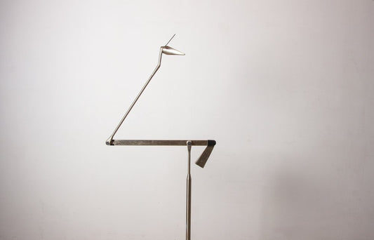 Large Italian Zelig Terra in Steel by Walter Monici for Lumina, 1980s