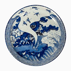 Large Japanese Arita Porcelain Plate-DWL-1703873