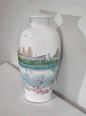 Large Japanese Porcelain Vase, 1950s-RVK-1395771