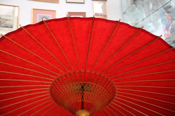 Large Japanese Red Parasol, 1980s-SEI-681126