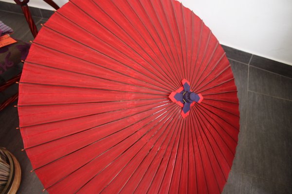 Large Japanese Red Parasol, 1980s-SEI-681126