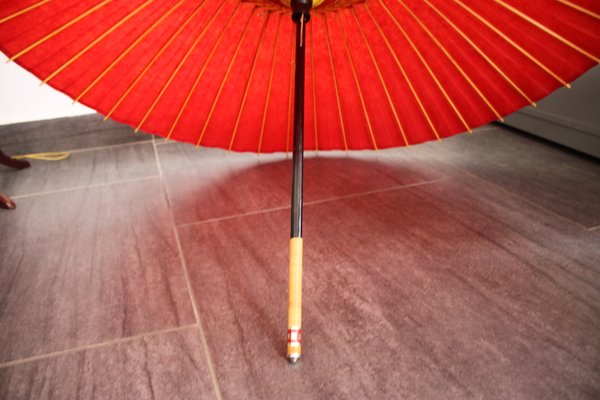 Large Japanese Red Parasol, 1980s-SEI-681126