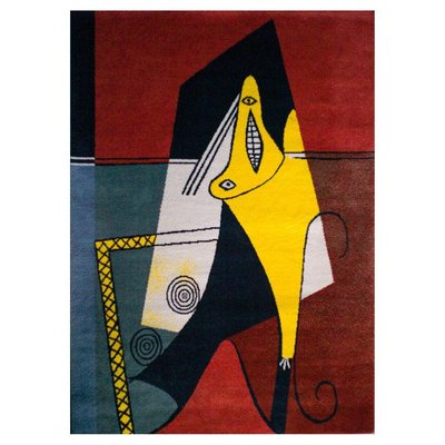 Large La Figura Wool Carpet in the style of Picasso-WN-1079233