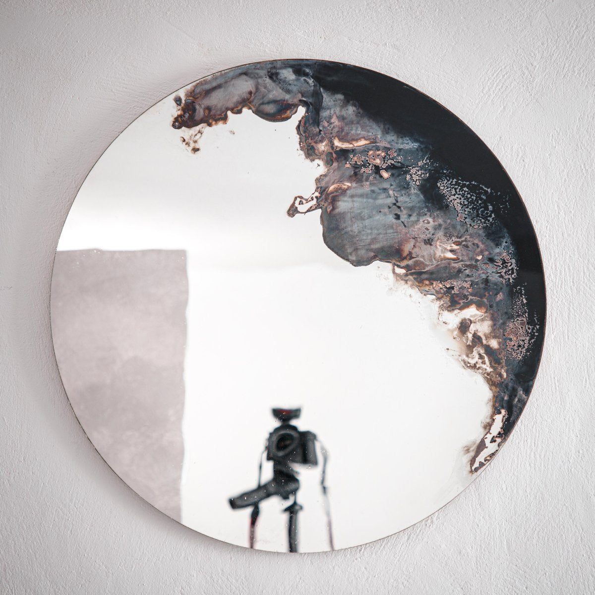 Large Lava Mirror by Slow Design