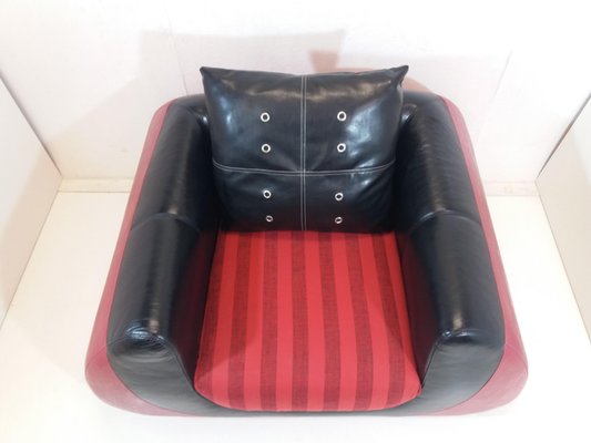 Large Leather Armchair, 1960s-TZ-750462