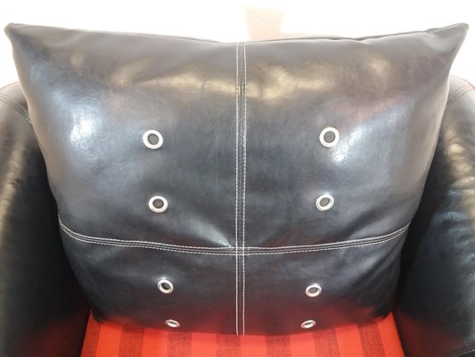 Large Leather Armchair, 1960s-TZ-750462