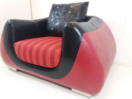 Large Leather Armchair, 1960s-TZ-750462