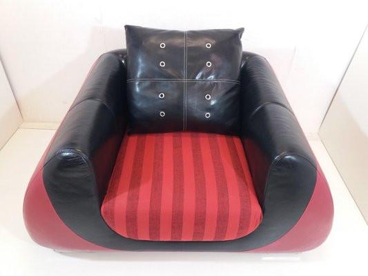 Large Leather Armchair, 1960s-TZ-750462