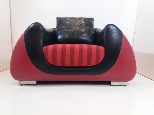 Large Leather Armchair, 1960s-TZ-750462