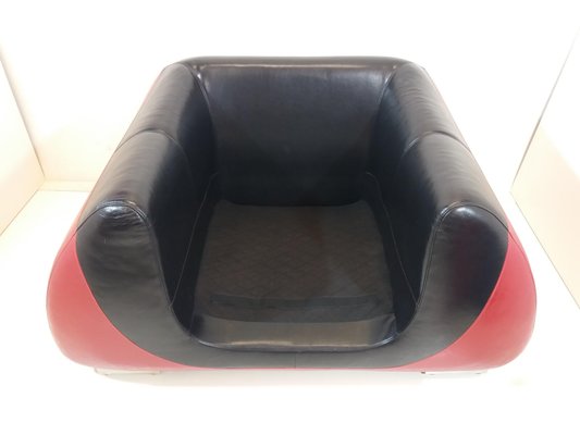 Large Leather Armchair, 1960s-TZ-750462