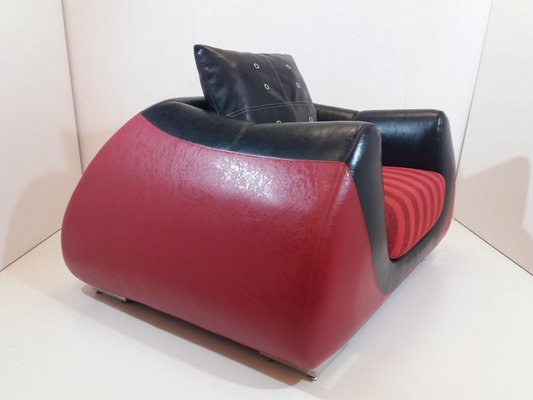 Large Leather Armchair, 1960s-TZ-750462