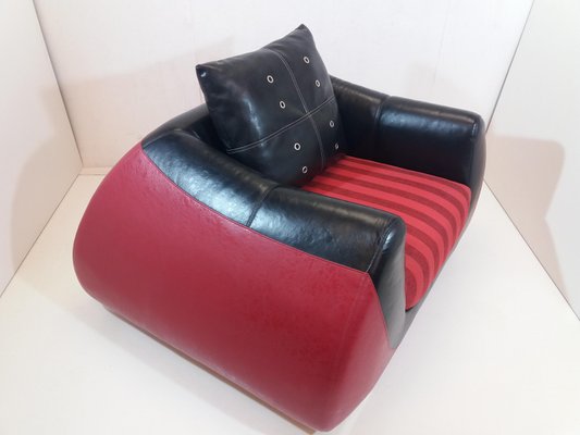 Large Leather Armchair, 1960s-TZ-750462