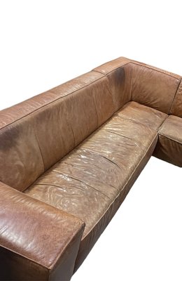 Large Leather Corner Sofa, 1980s-LA-1758369