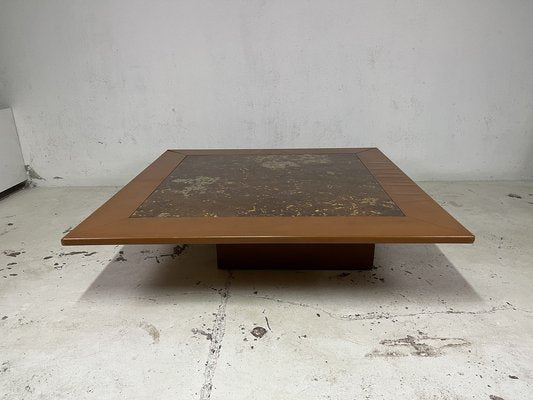 Large Leather Living Room Table, 1960s-TPO-1791584