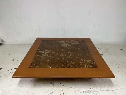 Large Leather Living Room Table, 1960s-TPO-1791584