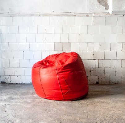 Large Leather Pouf, Brazil, 2000s-VCV-1005383