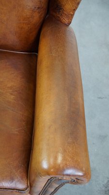 Large Leather Wingback Chair-HPP-2035265