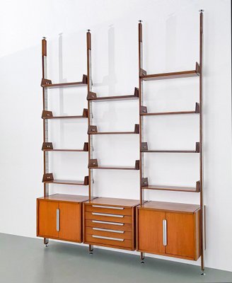 Large Library Room divider in Teak and Metal by Ico & Luisa Parisi, Italy, 1960s-ITV-1410628