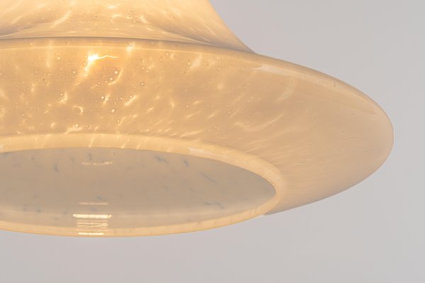 Large Limburg Brass With Opal Glass Pendant Light, Germany, 1970s-UGR-1299017